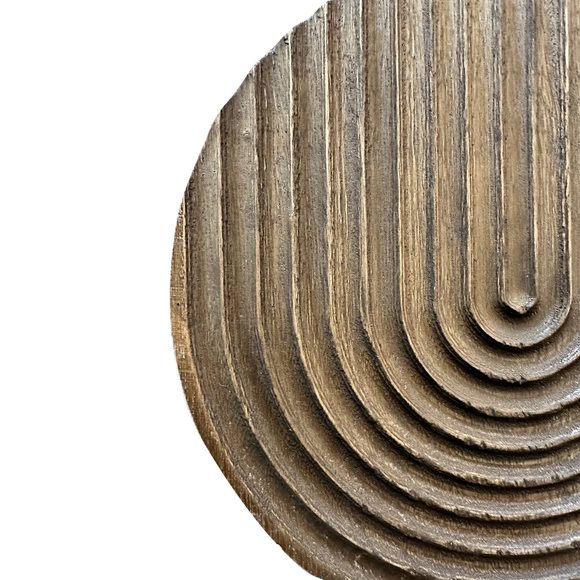 Hand-carved Round Art Decor For Home And Living Room Wall Simple Wooden🥸 - Picture 6 of 6